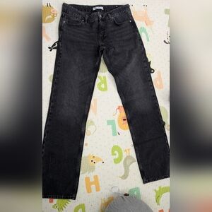 Zara Women's Straight Leg Black Jeans